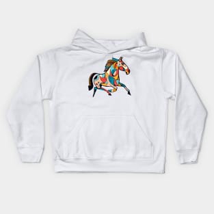 Colorful horse - horse lover design, horse gift Kids Hoodie